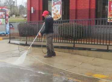 Commercial Pressure Washing Services on Jackson Mississippi building